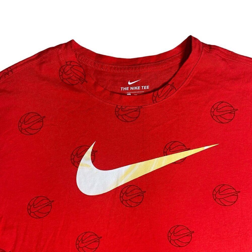 Nike Swoosh Basketball Logo T-Shirt Red Size XXL - Picture 4 of 4